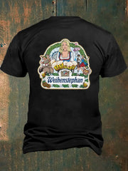 Männer Bavaria bedrucktes Kurzarm-T-Shirt