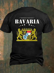 Männer Bavaria bedrucktes Kurzarm-T-Shirt