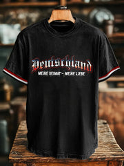 Herren Deutschland Stolz Treue Tradition T-Shirt mit kurzen Ärmeln