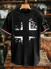 Herren-T-Shirt Eisernes Kreuz mit kurzen Ärmeln