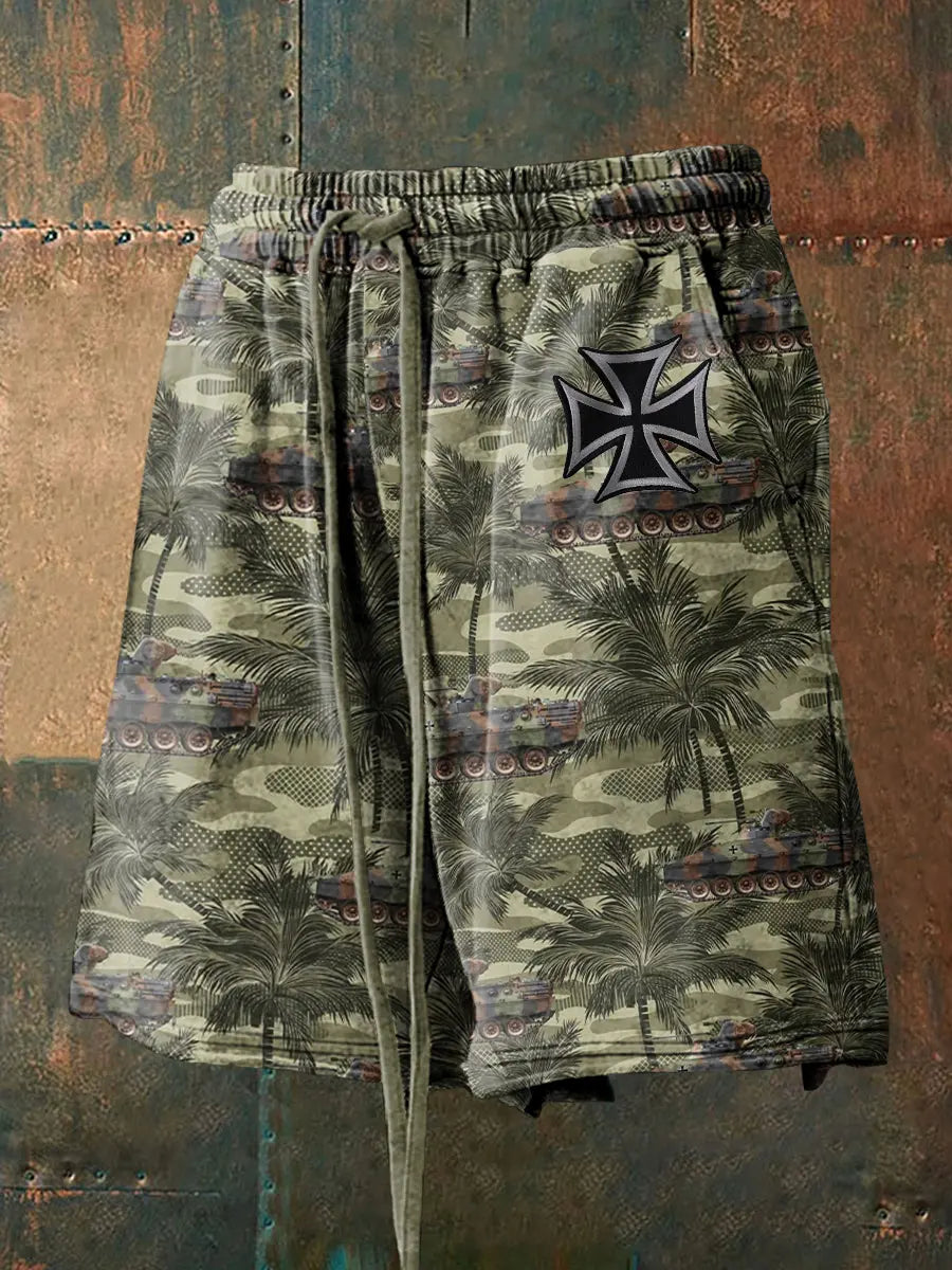 Herren Schützen panzer Marder Print Shorts