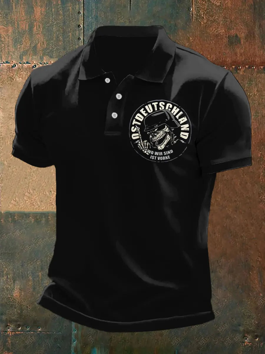 Herren Ost deutschland Bedrucktes gerades Tweed-Top mit drei Knöpfen