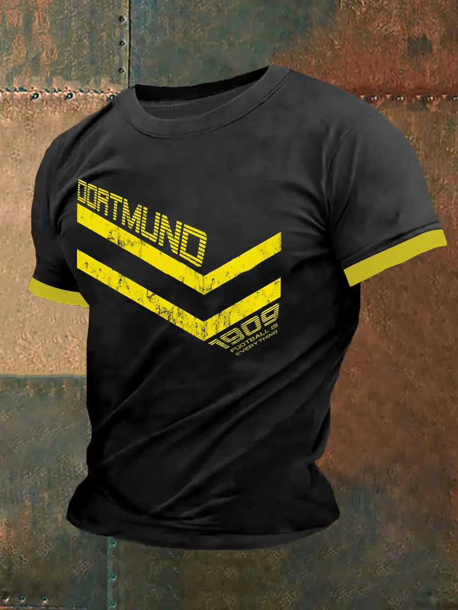 Dortmund Kurzarm T-Shirt Männer fußball ist alles