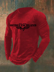 Langarm-T-Shirt für Herren mit Totenflügel