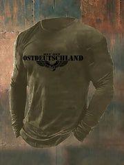 Langarm-T-Shirt für Herren mit Totenflügel