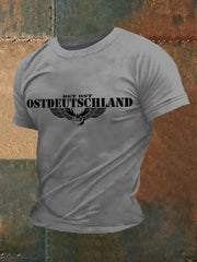 Kurzarm-T-Shirt für Männer mit Totenflügel-Druck