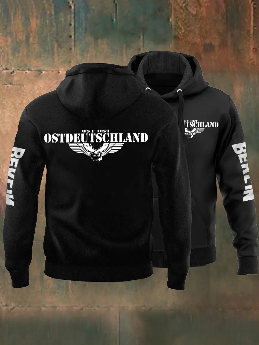 Herren-Sweatshirt mit Kapuze Ost deutschland