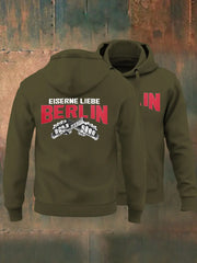 Herren Eiserne Liebe Berlin Kapuzen-Sweatshirt