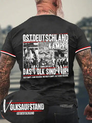 Herren Ostdeutschland-Volksaufstand-T-Shirt mit kurzen Ärmeln