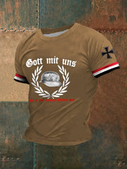 Männer Der Stahlhelm bedrucktes Kurzarm-T-Shirt