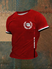 Männer Der Stahlhelm bedrucktes Kurzarm-T-Shirt