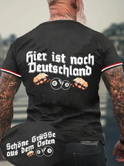 Herren Grüße Aus Dem Osten Hier Ist Noch Deutschland T-Shirt mit kurzen Ärmeln