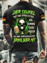Herren BRING BIER MIT VOLLSTÄNDIGER DRUCK Bedrucktes T-Shirt