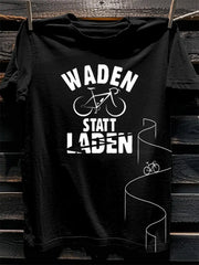 Herren Fahrrad fahren Bedrucktes Kurzarm-T-Shirt