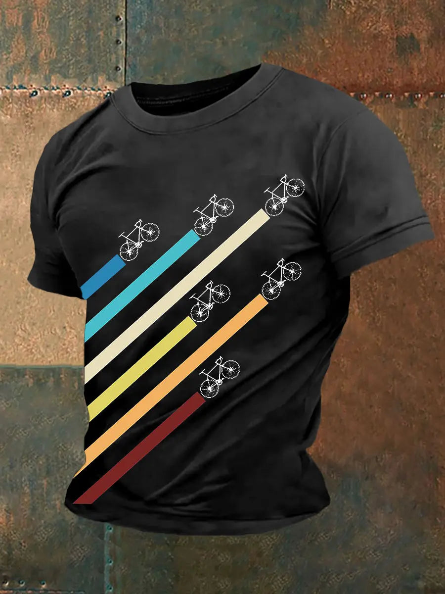 Herren Rad fahren In Deutschland T-Shirt mit kurzen Ärmeln