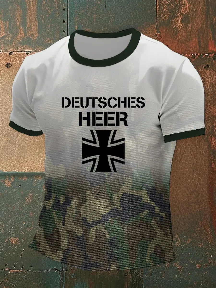Herren Deutsches Heer T-Shirt mit kurzen Ärmeln