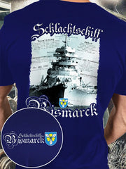 Herren schlachts chiff Bismarck bedrucktes Kurzarm-T-Shirt