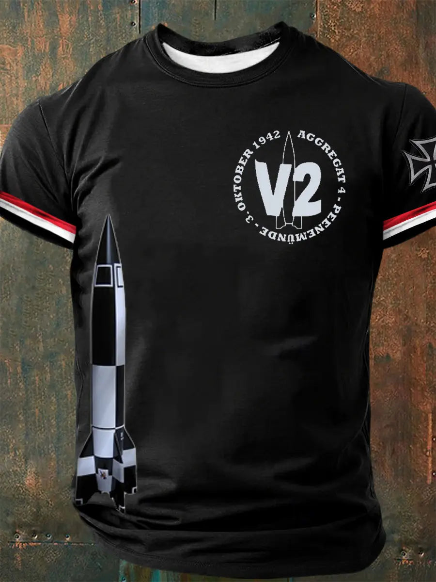 Männer V2 bedrucktes Kurzarm-T-Shirt