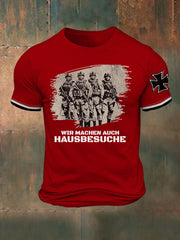 Herren Wir Machen Auch Hausbesuche Bedrucktes T-Shirt