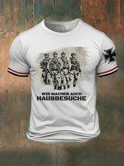Herren Wir Machen Auch Hausbesuche Bedrucktes T-Shirt