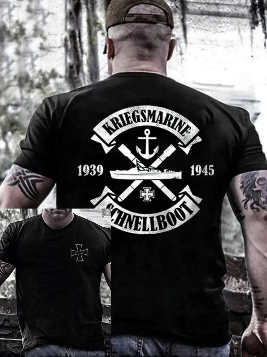 Kurzarm-T-Shirt für Kriegsmarine für Männer