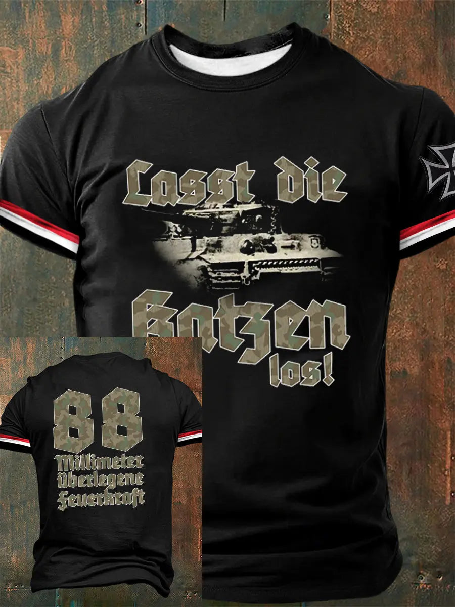 Herren Lasst die Katzen los Kurzarm T-Shirt