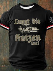 Herren Lasst die Katzen los Kurzarm T-Shirt