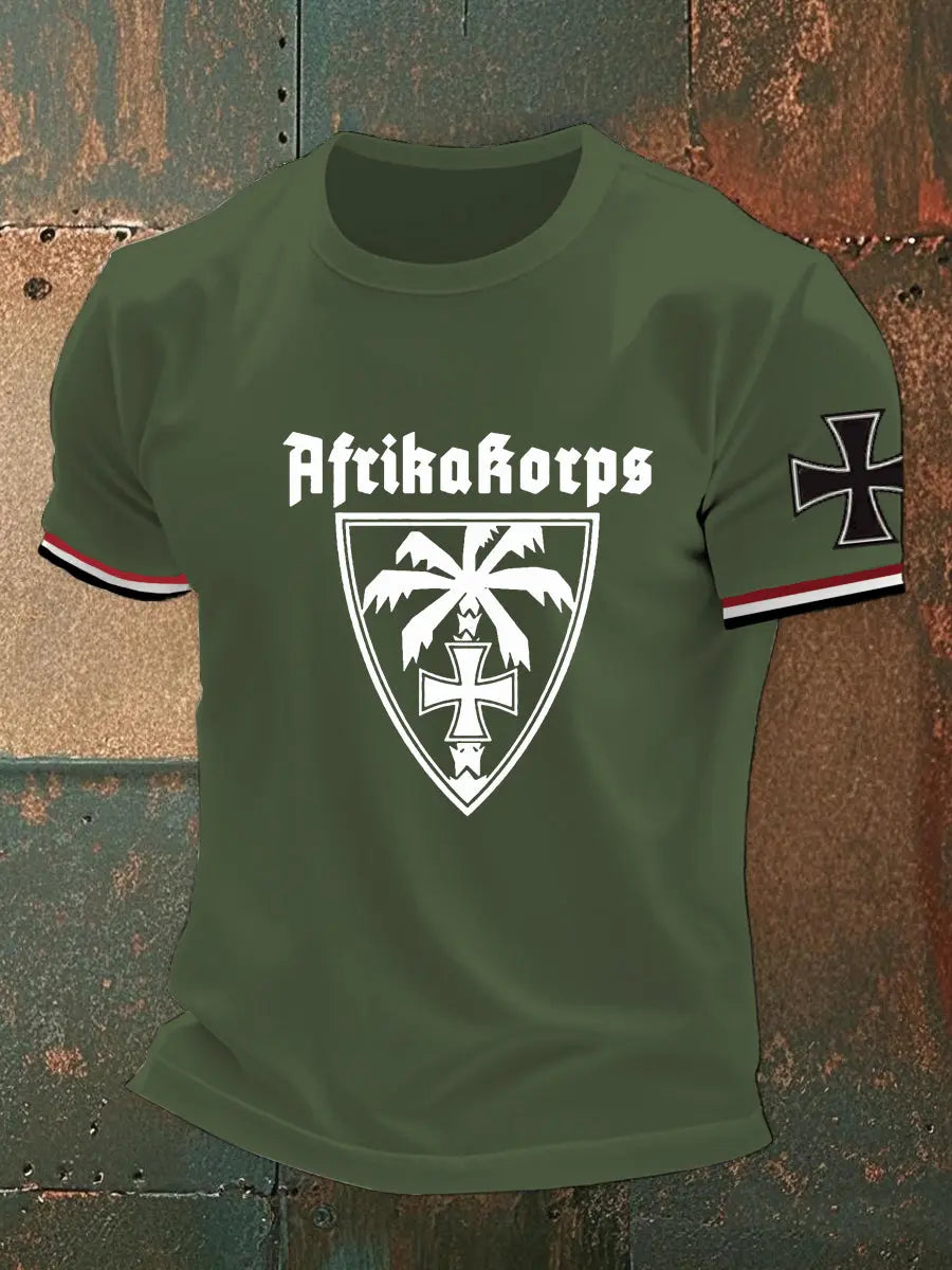 Männer Afrika Corps T-Shirt mit kurzen Ärmeln