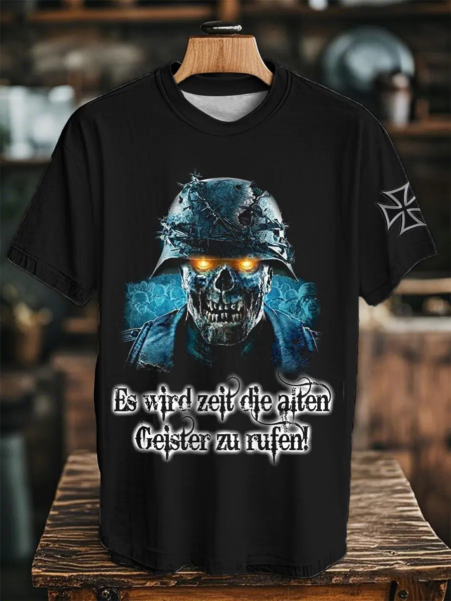 Unisex Men's Es wird Zeit die alten Geister zu rufen! Kurzarm T-Shirt Kurzarm T-Shirt