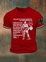 Gedrucktes T-Shirt für Männer Und OB Ich Schon Wanderte im Finsteren