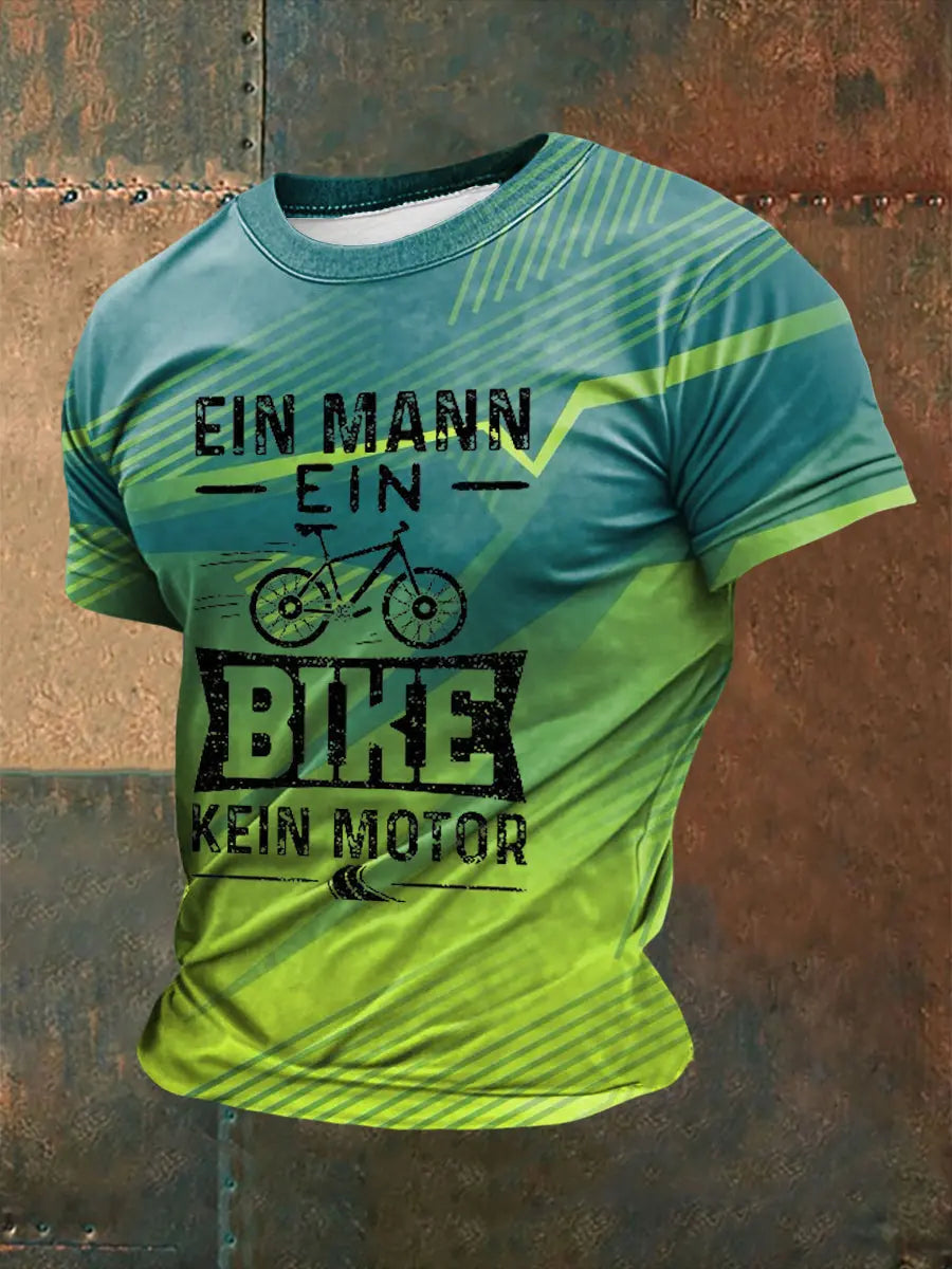 Männer Ein Mann Ein Fahrrad Kein Motor T-Shirt
