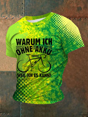 Fahre bedrucktes Kurzarm-T-Shirt für Männer