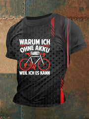 Herren Warum Ich Ohne Akku fahrre Weil Ich Es Kann T-Shirt mit kurzen Ärmeln