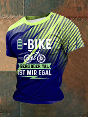 Fahre bedrucktes Kurzarm-T-Shirt für Männer