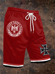 Herren Gott mit uns Print Shorts