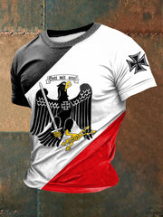 Herren Gott mit uns bedrucktes Kurzarm-T-Shirt