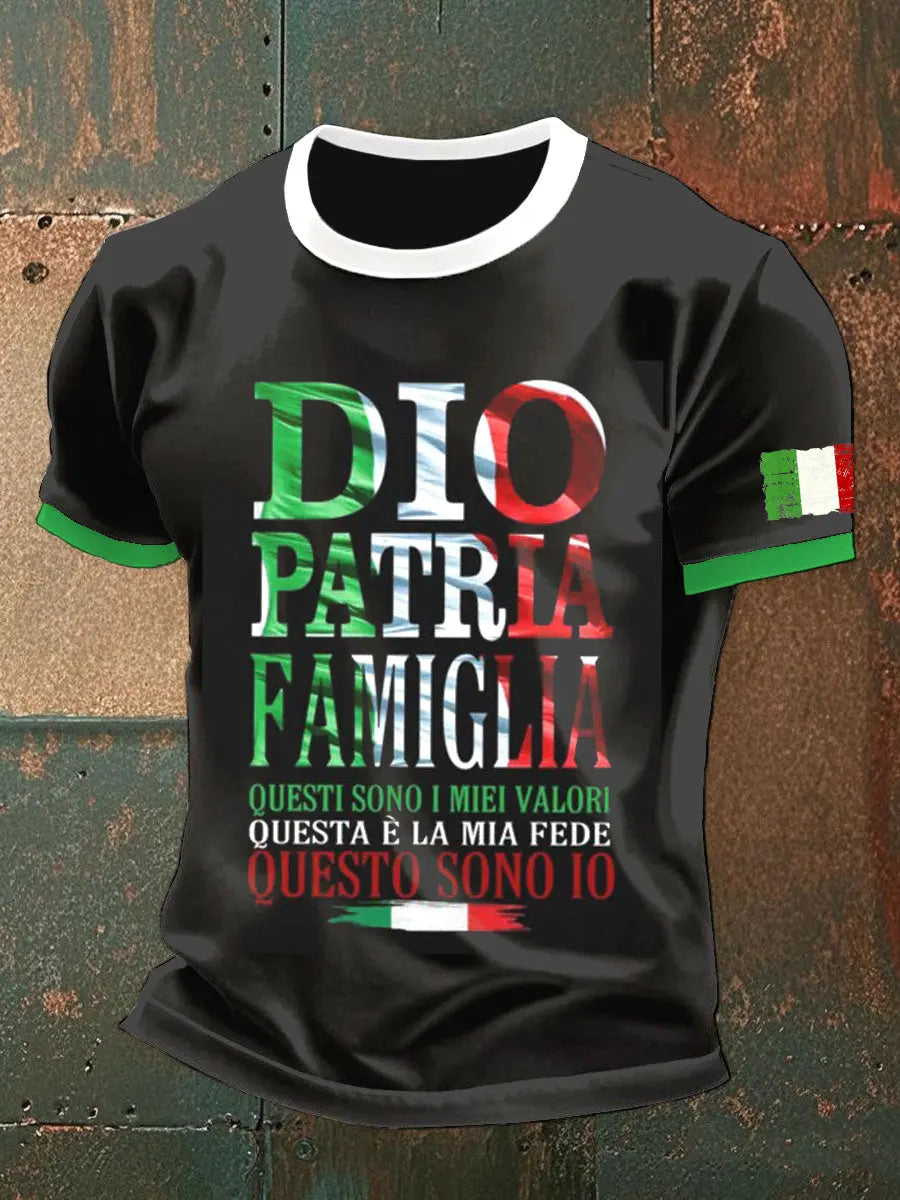 Maglietta italiana da uomo