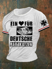 Herren T-Shirt Ein Herz für deutsche Raubkatzen Herren