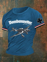 Männer Bomben wetter JU87 Militaria WW II Soldaten Wehrmacht Luftwaffe Flugzeug T-Shirt