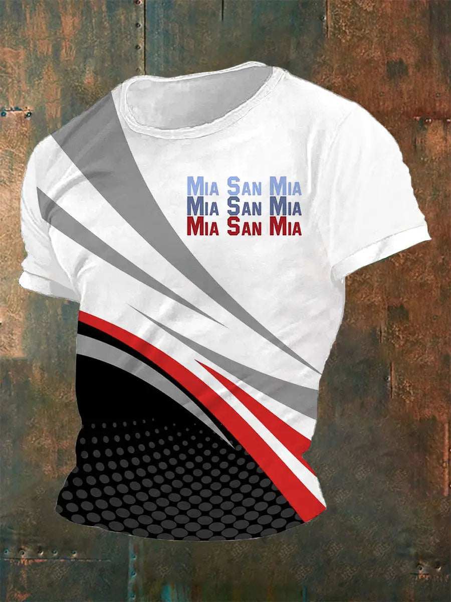 Männer Mia San Mia T-Shirt mit kurzen Ärmeln