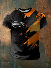 Herren Fahrrad bedrucktes Kurzarm-T-Shirt