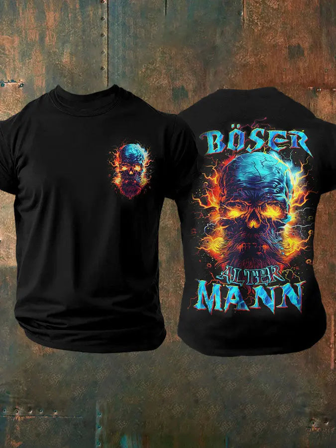 Bedrucktes T-Shirt für Herren BÖSER ALTER MANN