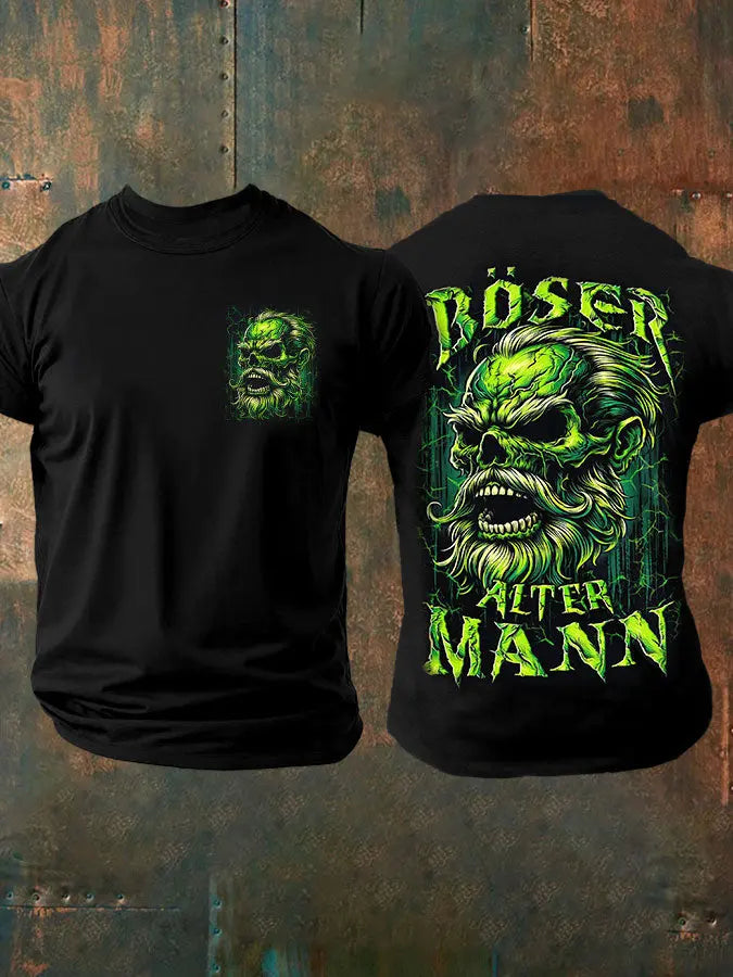 Bedrucktes T-Shirt für Herren BÖSER ALTER MANN