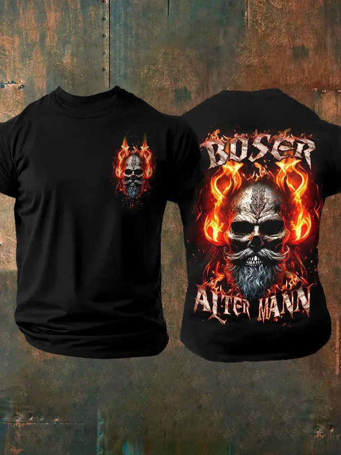 Bedrucktes T-Shirt für Herren BÖSER ALTER MANN