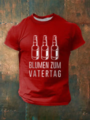 Männer Männer Männer bedrucktes Kurzarm-T-Shirt
