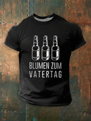 Männer Männer Männer bedrucktes Kurzarm-T-Shirt