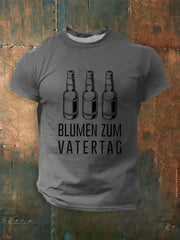 Männer Männer Männer bedrucktes Kurzarm-T-Shirt