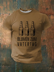 Männer Männer Männer bedrucktes Kurzarm-T-Shirt
