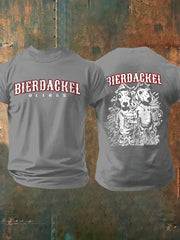 Männer Männer Männer bedrucktes Kurzarm-T-Shirt