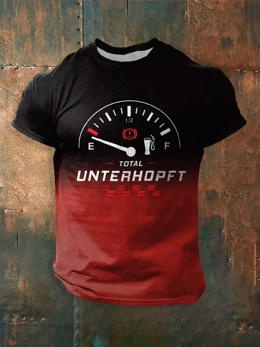 Männer Männer Männer bedrucktes Kurzarm-T-Shirt